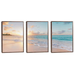 Quadro Decorativo Praia ao Pôr do Sol: Um Encanto Visual