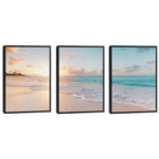 Quadro Decorativo Praia ao Pôr do Sol: Um Encanto Visual