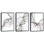 Quadro Decorativo: Elegância Abstrata Preto e Branco