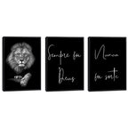 Quadro Decorativo: Leões Majestosos - Inspiração e Força