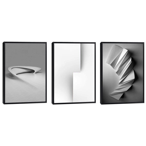 Quadro Decorativo: Elegância Moderna em Preto e Branco