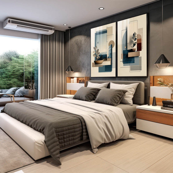 Quadro Decorativo Moderno Geometria Serene