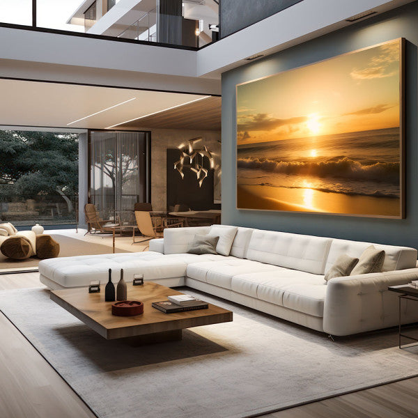 Quadro Decorativo Pôr do Sol com Serenidade