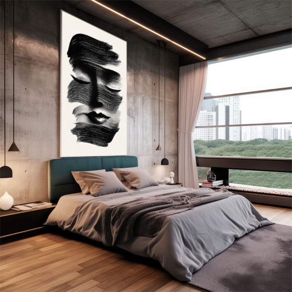 Quadro Decorativo Minimalista Preto e Branco