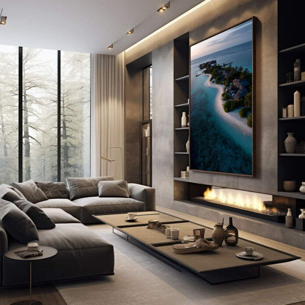 Quadro Decorativo Ilha Tropical em Relaxamento