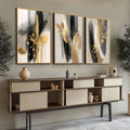 Quadro Decorativo Abstrato Luxo 3 Painéis