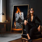 Quadro Decorativo Ás de Espadas Dramático