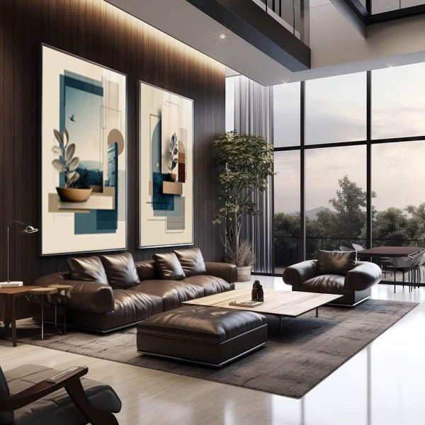 Quadro Decorativo Moderno Geometria Serene
