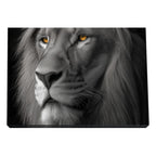 Quadro Decorativo - Leão em Preto e Branco