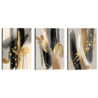 Quadro Decorativo Abstrato Luxo 3 Painéis