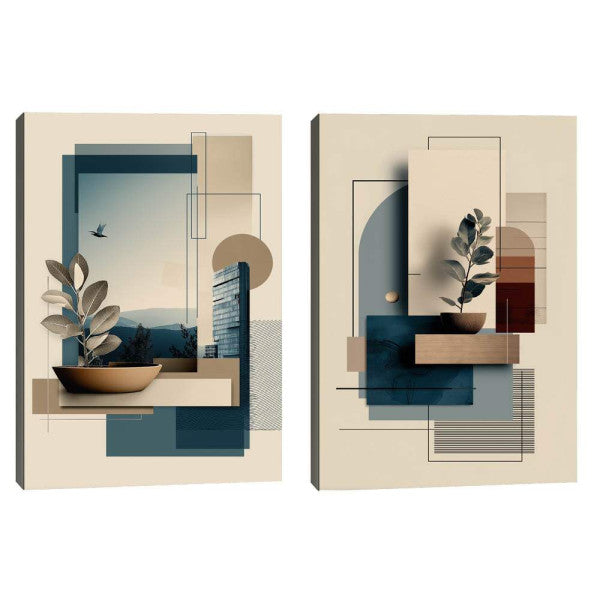 Quadro Decorativo Moderno Geometria Serene