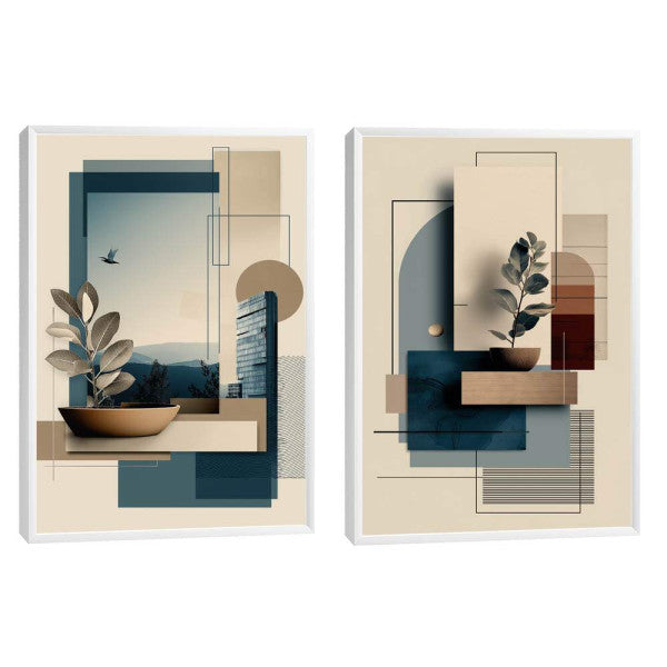 Quadro Decorativo Moderno Geometria Serene