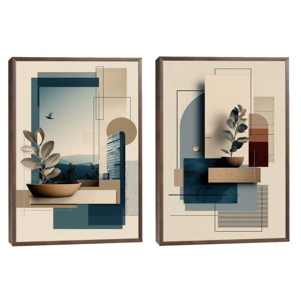 Quadro Decorativo Moderno Geometria Serene