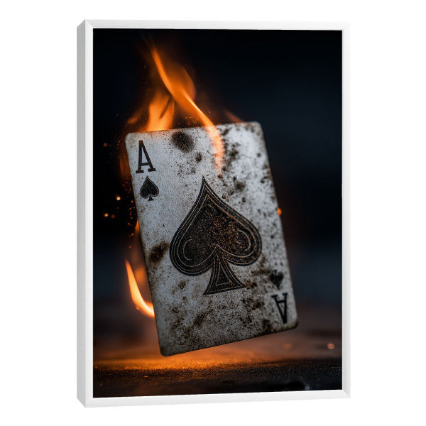 Quadro Decorativo Ás de Espadas Dramático