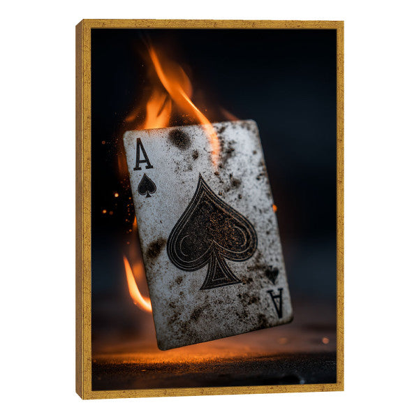 Quadro Decorativo Ás de Espadas Dramático