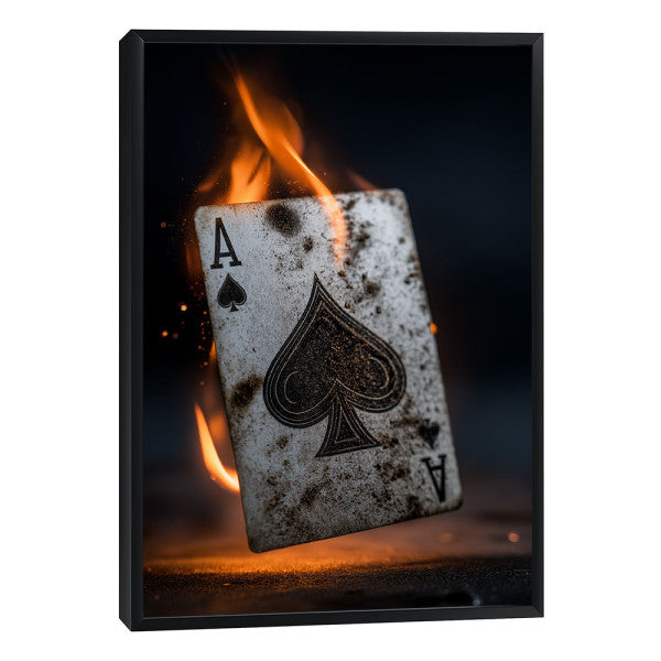 Quadro Decorativo Ás de Espadas Dramático