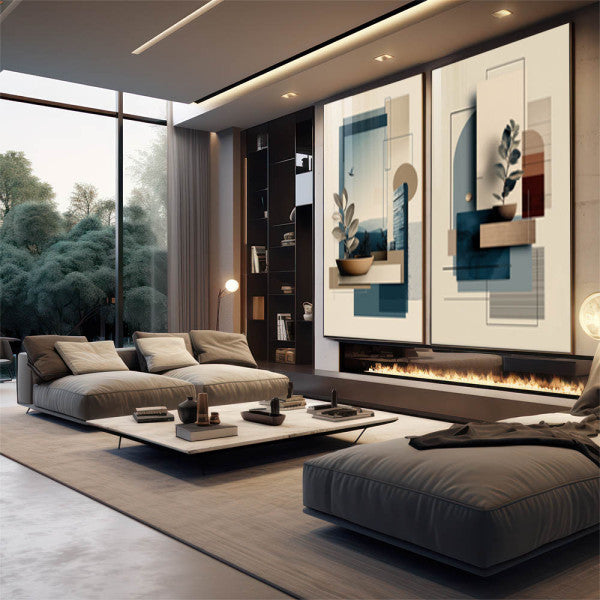 Quadro Decorativo Moderno Geometria Serene