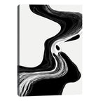 Quadro Decorativo Fluxo Preto e Branco