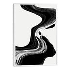 Quadro Decorativo Fluxo Preto e Branco