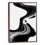 Quadro Decorativo Fluxo Preto e Branco