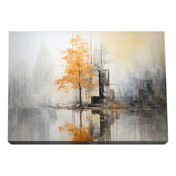 Quadro Decorativo Árvore Laranja Urban Art