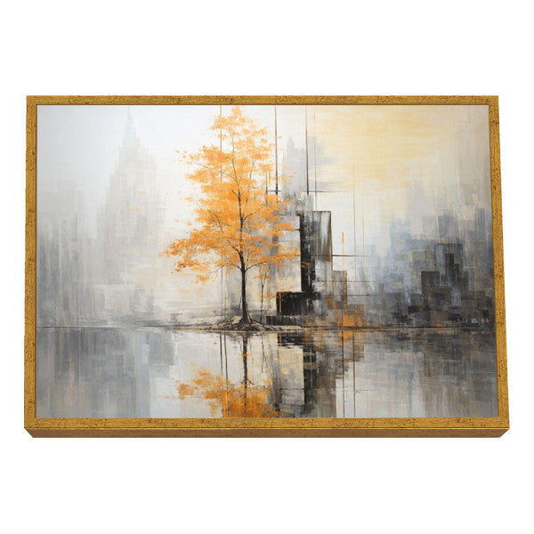 Quadro Decorativo Árvore Laranja Urban Art