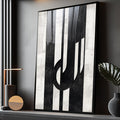 Quadro Decorativo Dinamismo Preto e Branco