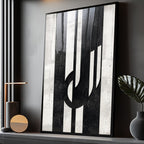 Quadro Decorativo Dinamismo Preto e Branco