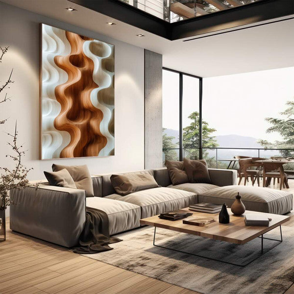 Quadro Decorativo Minimalista Fluido