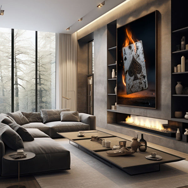 Quadro Decorativo Ás de Espadas Dramático
