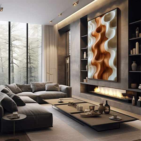 Quadro Decorativo Minimalista Fluido