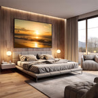Quadro Decorativo Pôr do Sol com Serenidade