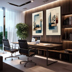 Quadro Decorativo Moderno Geometria Serene