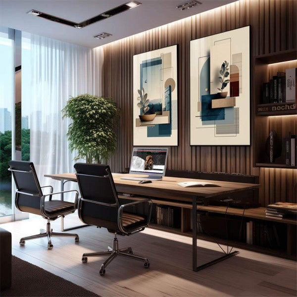 Quadro Decorativo Moderno Geometria Serene