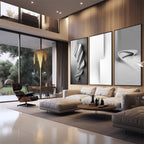 Quadro Decorativo: Elegância Moderna em Preto e Branco