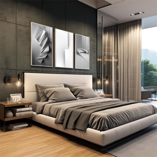 Quadro Decorativo: Elegância Moderna em Preto e Branco