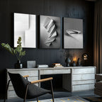 Quadro Decorativo: Elegância Moderna em Preto e Branco