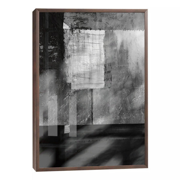 Quadro Decorativo: Elegância Monocromática Abstrata