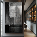 Quadro Decorativo: Elegância Monocromática Abstrata