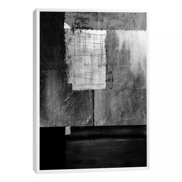Quadro Decorativo: Elegância Monocromática Abstrata