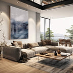 Quadro Decorativo Navegue em Águas Abstratas e Vibrantes