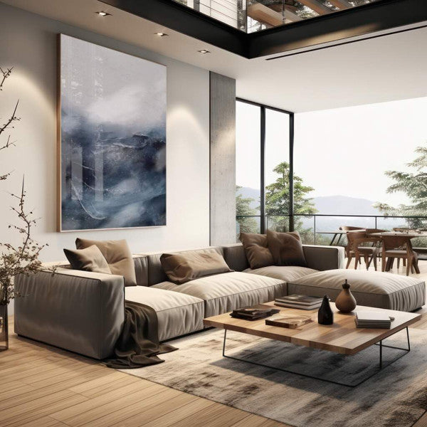 Quadro Decorativo Navegue em Águas Abstratas e Vibrantes