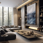 Quadro Decorativo Navegue em Águas Abstratas e Vibrantes
