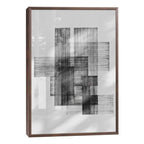 Quadro Decorativo: Elegância Geométrica Preto e Branco