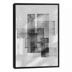 Quadro Decorativo: Elegância Geométrica Preto e Branco