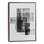 Quadro Decorativo: Elegância Geométrica Preto e Branco
