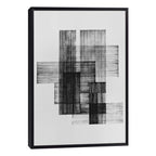 Quadro Decorativo: Elegância Geométrica Preto e Branco