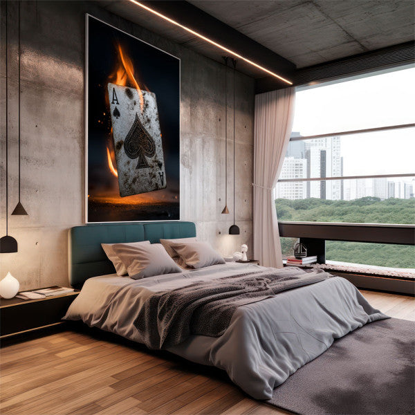 Quadro Decorativo Ás de Espadas Dramático