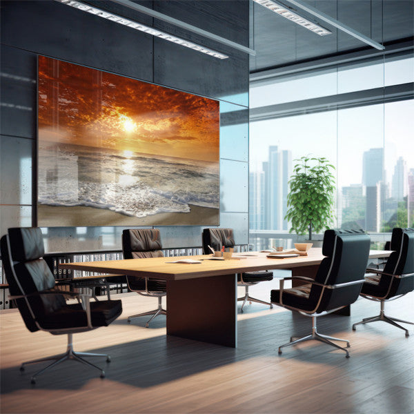 Quadro Decorativo Mar ao Pôr do Sol: Beleza Serena
