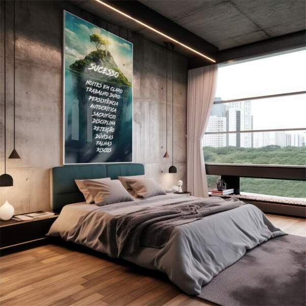 Quadro Decorativo Ilha do Sucesso - Captura Seus Sonhos